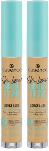 essence Skin Lovin' SENSITIVE CONCEALER, Abdeckstift, Nr. 25 Medium Olive, nude, beruhigend, Expressergebnis, Haut, natürlich, vegan, ölfrei, entspricht unserem CLEAN BEAUTY Standard (3,5ml)