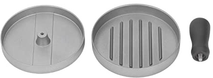 MOUMOUTEN Presse à Hamburger Ronde, Moule à Hamburger Manuel en Alliage d'aluminium de 4,7 Pouces avec Revêtement Antiadhésif pour Viande de Bœuf, Outil de Cuisine de Camping