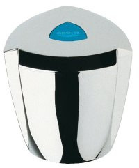 GROHE Costa - Griff blau/rot (1/2, Kunststoff, wärmeisoliert, langlebige Oberfläche), chrom, 45144000