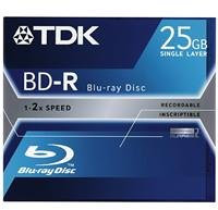 TDK BD-R 25GB Blu-ray Disc Jewel Case
