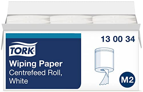 Tork Innenabrollungs-Papierwischtücher Weiß M2, Saugfähig, 6 × 471 Blatt, 130034