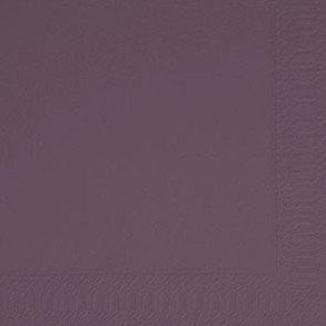 Duni Cocktail-Servietten 3lagig Zelltuch Uni plum, 24 x 24 cm, 250 Stück