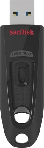SanDisk Ultra de 128 GB Memoria Flash USB 3.0, Velocidad de Lectura de hasta 130 MB/s, Color Negro