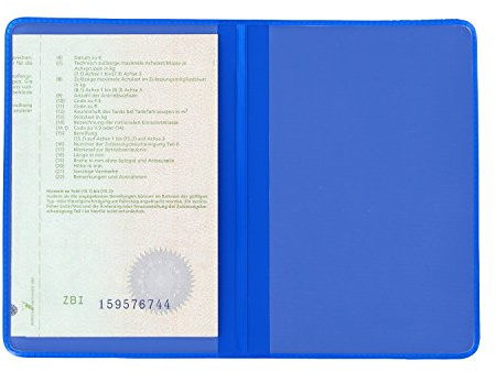 AUSWEISMAPPE AUSWEISHÜLLE AUSWEISETUI AUSWEISTASCHE AUSWEISBÖRSE AUSWEISPAPIERE AUSWEISMÄPPCHEN AUSWEIS SCHWARZ ROT BLAU Weiss (Schwarz)