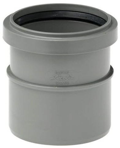 Raccordo di passaggio PVC-PP (aumento) 50-50mm per tubi di scarico