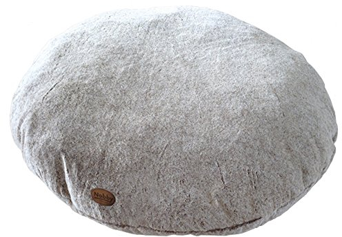 Nobby 60650 Komfort Kissen rund Cuddly, Hellbraun, Ø100 x 20 cm
