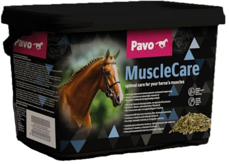 Pavo MuscleCare 3KG - Premium Muskelpflege für Pferde - Unterstützt Muskelregeneration & Reduziert Steifheit - Sportfutter, Pferdefutter