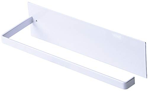 NATUCE Küchenrollenhalter, Papierrollenhalter Küche Selbstklebende, Küchenrollenhalter Wand Ohne Bohren, Küchenrolle Halter Edelstahl für Küchen und Handtücher, Wand und Schrankmontage, 25cm - Weiß