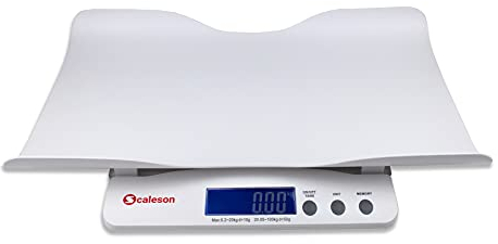 SCALESON S212 Multifunktionale Baby- und Kinderwaage in modernem Design/Messungen ab 200g Mindestgewicht & Messungen bis 100kg Höchstlast