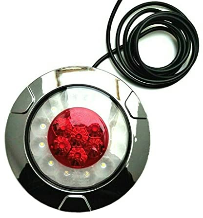 MelTruck® Rund LED Rückleuchte Nebelschlussleuchte Rückfahrscheinwerfer 12V 24V für Anhänger