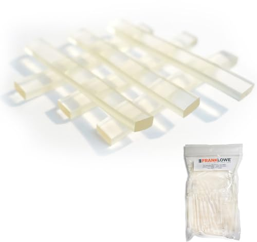 Franklowe Clear Plastic Setting Blocks for Glass and Mirrors – Pack of 100 PC (5/32” x 1/4” x 2”)
