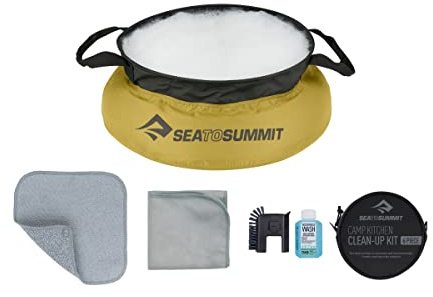 Sea to Summit Camp Kitchen 6-Piece Clean-Up Kit, Yellow