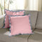 Folkulture Cushion Covers, Set of 2 45x45 cm Cotton Square Pillowcases, 18x18 inch Throw Pillow Covers for Living Room, Pink Cushion Covers