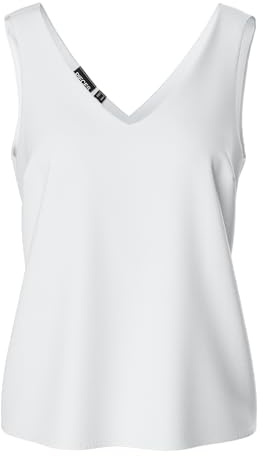 PIECES Mujer Pcfranan SL Noos BC Top, Blanco Brillante, S