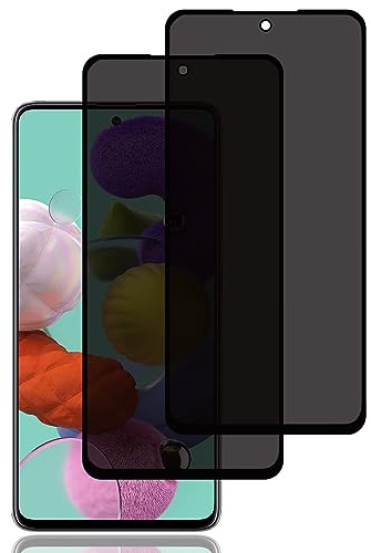 BCHKLAI Sichtschutz Schutzfolie für Samsung Galaxy A51 4G/5G [2 Stück] | Privacy Schutzfolie, Privacy Schutzglas, 9H Härte, Kratzfest, Blasenfrei, Anti Spy Displayschutzfoli für Samsung Galaxy A51