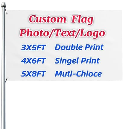 Benutzerdefinierte Flagge 3x5 ft Personalisierte Banner Machen Sie Ihre eigene Flagge Fügen Sie Ihr Logo/Bild/Foto/Text Customized Geschenke Indoor Outdoor Dekoration