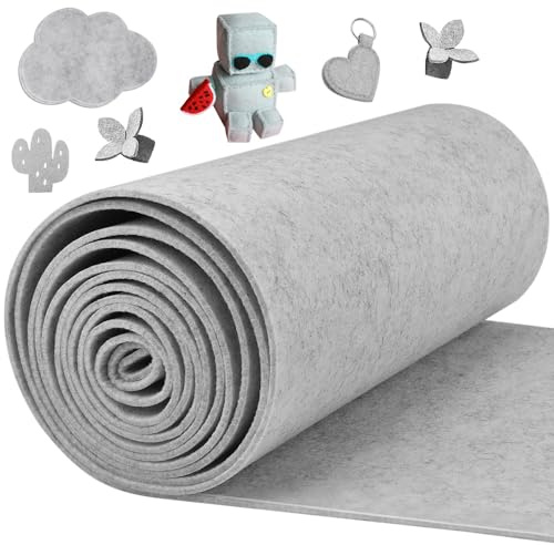 DTYGUIXE Tela de Fieltro Gris, 3 Mts Gruesa y Flexible Protector para Muebles y Suelo Evita Deslizamiento, Arañazos y Ruido