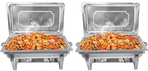 Dremdo Conjunto De Buffet De Bandeja De Horno De Acero Inoxidable Caldera De Combustible Sólido Térmica De Buffet Térmico De Buffet Buffet Térmico De Alimentos Buffet,Plata