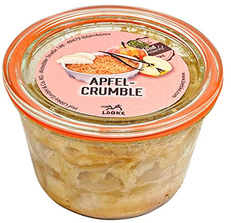 Löbke | Gebackener Apfel-Crumble | Küchlein im Glas | 240g
