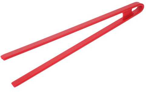 OKUMEYR Silicone Food Tongs Red Kitchen Serving Tongs Food Clips Baking Cooking Grill Buffet Home Essential