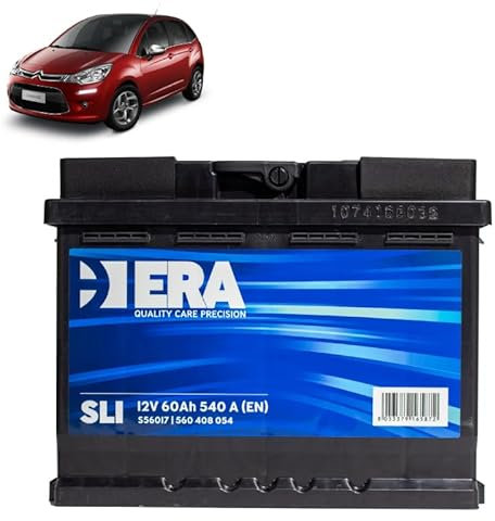 Batteria 60Ah per Citroen C3 II 1.4 1.6 HDi gasolio 2009-2016
