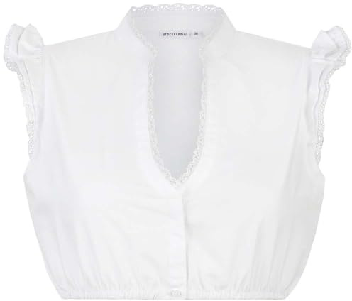 Stockerpoint Dirndlblus Fleur vit, Vit, 42