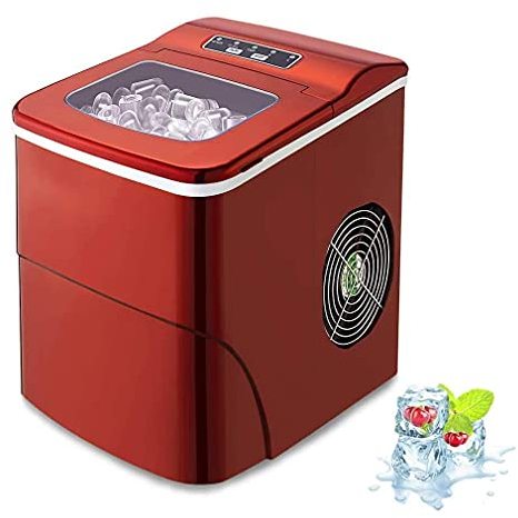 Mini Automatic Ice Maker,Electric Bullet Round Block Ice Cube Making Machine Small Tea Coffee Shop,Fast Compact Ice Maker