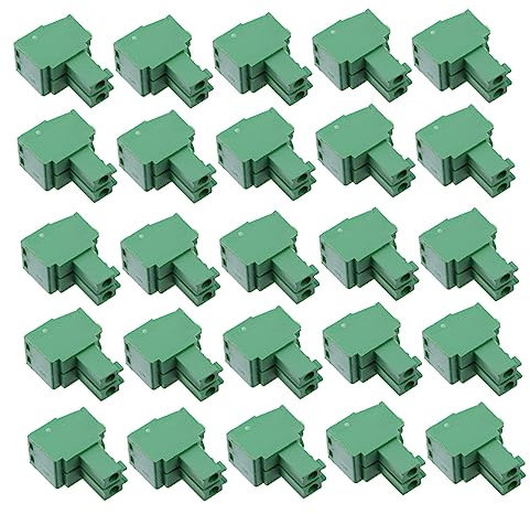 PLAFOPE Mini-aussehen 50 Stück Schraubklemmenblock-steckverbinder 3 81 Mm Rastermaß Gerade Stiftklemmenblöcke Wichtiges Elektrisches Zubehör