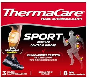 Thermacare Sport Cerotti Autoriscaldanti per Dolori Muscolari 3 Pezzi
