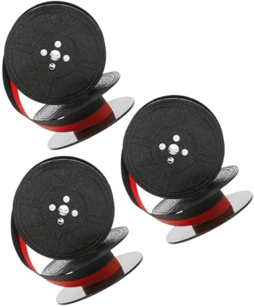 NUOBESTY Schreibmaschinenband 3 Satz Nylon Tintenband als Ersatz | Büroeinsatz, Klare Schrift mit Starker Tintenaufnahme, Zubehör für Alte Mechanische Geräte