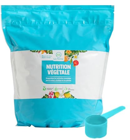 JQ LA TERRE ® SULFATO DE COBRE DE 1 KG CON CIERRE ZIP Y CUCHARA DOSIFICADORA cobre en polvo para plantas, tomates, olivos, huerto jardin Corrige carencias de cobre apto para piscinas