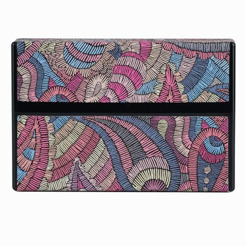 Goodshop001 Hartschalen Organizer Hülle Kompatibel mit IQOS ILUMA ONE Aufbewahrungsbox Zigarettenetui Schutzhüllen Zigarettenbox Leder Tasche zubehör Case (Lila)