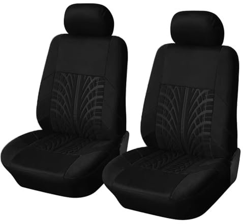 Auto Set Coprisedili per Fiat Panda 312 319 2012-2022 2023, Protezione Sedili Anteriori e Posteriori Confortevole Traspirante Coprisedile,A Black