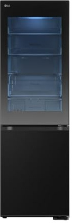 LG GBG5160CEV - Frigorífico Combi Instaview Door Cooling+, 1.86m, Clasificación C, Capacidad 352L, Acero Negro Grafito