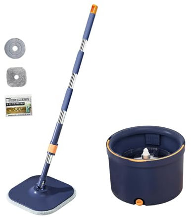 KESOTO Conjunto de Cubos de Microfibra Casera de Agua Sucia Lavable Separada para Limpiar, Azul, Individual