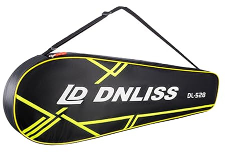 Wansiman Badminton Schläger Tasche,Badminton-Ausrüstungstasche,Badminton Organisationstasche,Große Kapazität,Wasserdicht,Atmungsaktiv,Bietet Platz für 4 Schläger