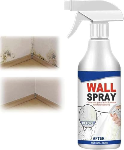 Spray de pintura versátil para reparación y reacondicionamiento de paredes, manchas, y pinturas a base de agua, adecuado para cáscara blanca