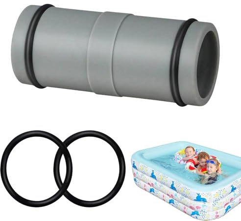 Pool Schlauchverbinder, 2 Wege Poolschlauch 32mm Verbinder, T-Verbindung Pool Schlauch Adapter Mit Auslaufsicherem O Ring Schlauchverbinder Für Filterpumpen, Oberirdische Schwimmbäder