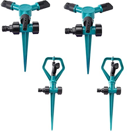 Milisten 4piezas Aspersores Giratorios De para Jardín Aspersores Automáticos De Césped Aspersor Giratorio De Jardín