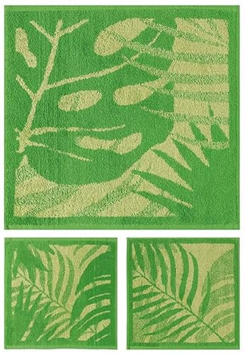 Rizo Basic Set de 3 Paños de Cocina con Diseños Artísticos, 100% Algodón, 450g/m², Jacquard, 10 diseños a Elegir (Malaita Pack 3u)