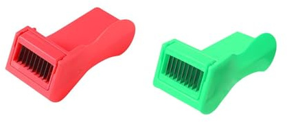 Runner Bean Slicer - ShiningUU 2pcs Plastic Green Bean Slicer and Stringer Set | Vegetable Cutter for Green Beans, Runner Beans, Multi-Functional Beans Shredder & Stringer