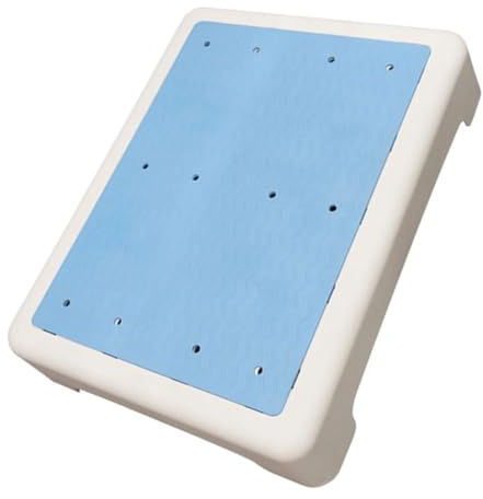 Toyvian Short Step Stool Bathroom Non-slip Shower Stool Blue Anti-slip for Elderly and Children