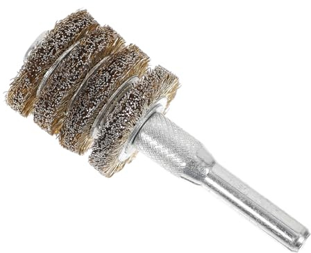 Gogogmee Spazzola in Metallo per Trapano Strati con Setole in Rame per Rimozione Ruggine Levigatura e Pulizia Superfici Metalli e Legno Accessorio Robusto e Compatibile con Trapani
