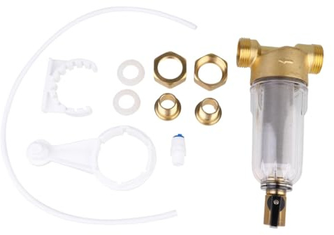 Toddmomy Wasserhahn Wasserfilter Hausgerät Rückspülfilter 1 Zoll 1/2 Zoll Lebensmittelecht Transparent Für Wasserentkalkung Küche Bad