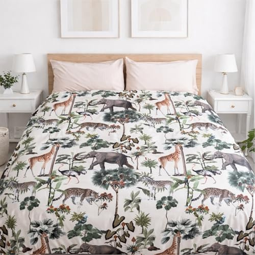FOCARIS Home Funda nordica Cama 150 Estampada Reversible + 2 Fundas Almohada Juego 3 Piezas edredon Cama 150 cm diseño Exclusivo Sabana 2 Colores 240 x 220 cm Packaging presentación de Regalo