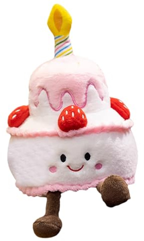 Generico Pastel Cantante De Peluche - Peluche Muñeca Pastel Musical De 15 Cm, De Peluches Con Canción De Cumpleaños, Diseño | Pasteles Cantantes Con Forma De Cómodos Para Niños, Niñas, Regalos Para Fe