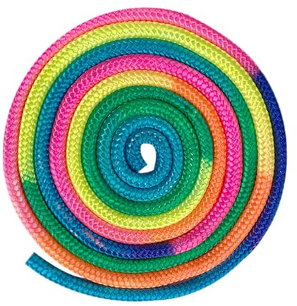 F Fityle Cuerda de Gimnasia rítmica Multicolor, Accesorios Profesionales, Cuerdas para Saltar, Actividades al Libre, Suministros versátiles, Cuerda de