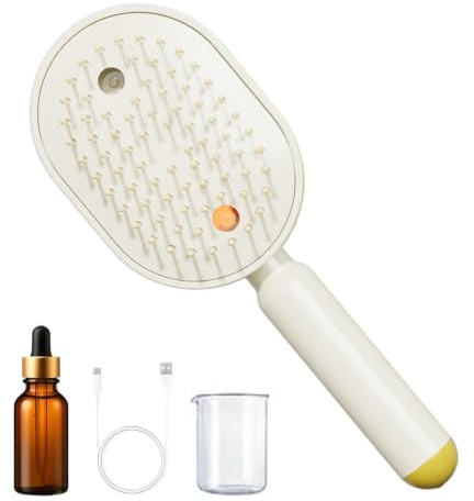 Spazzole Capelli Bagnati Per Donne Pettine A Vibrazione Con Nebulizzatore | Con Luce Rossa Cuscino D'Aria Elettrico A Nebulizzazione Per Donne Ragazze Styling Detangling Cura Casa Spa Igiene