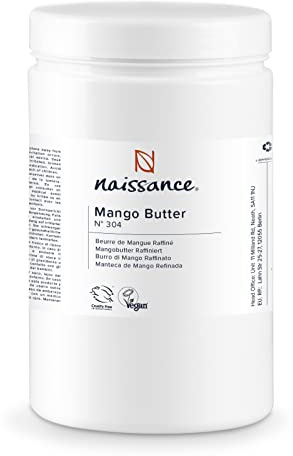 Naissance Mangobutter (Nr. 304) - 1kg - Reines, Natürliches, Raffiniert für Kosmetik, Haare, Gesicht, Haut und Nägel
