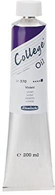 Schmincke - College® Oil, Violet in 200 ml tube, 31370015, Artists' oil colours, proven artists' pigments and natural vegetable oils, good lightfastness
